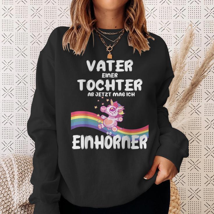 Lustigesater Einer Tochter Einhörner Geburt Baby Sweatshirt Geschenke für Sie