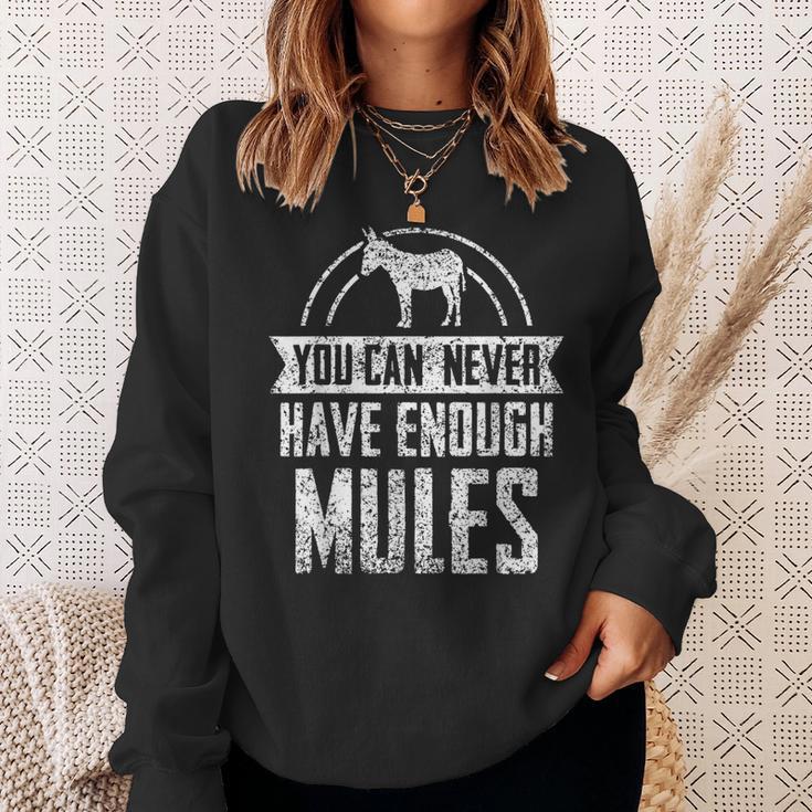 Man Kann Nie Genug Maultiere Haben Liebhaber Cute Maultier Sweatshirt Geschenke für Sie