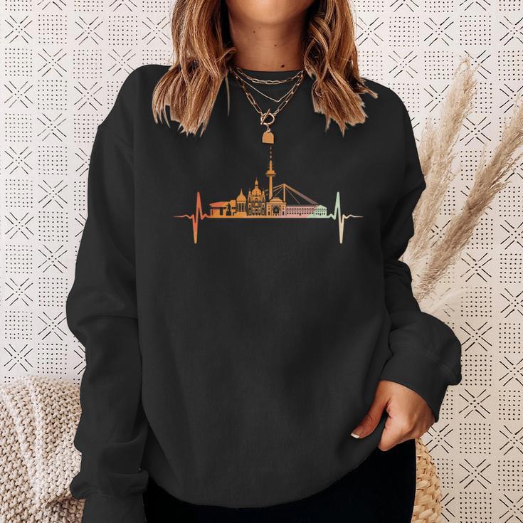 Mannheim Skyline Heartbeat Retrointage Style Sweatshirt Geschenke für Sie