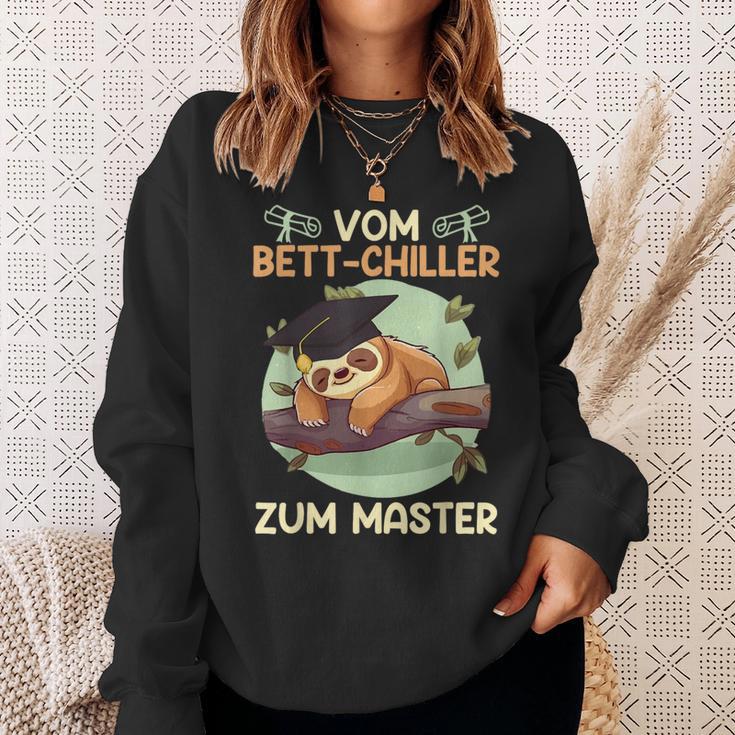 Masterarbeit Bestandenom Bett-Chiller Zum Master Abschluss Sweatshirt Geschenke für Sie