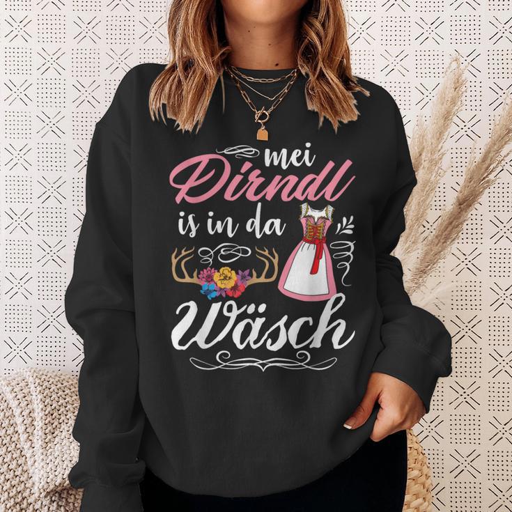 Mei Dirndl Is In Da Wäsch Oktoberfest Drindl Replacement Dirndl S Sweatshirt Geschenke für Sie