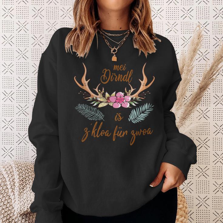 Mei Dirndl Is Zkloa Für Zwoa Zu Klein Für Zwei Meadowen S Sweatshirt Geschenke für Sie