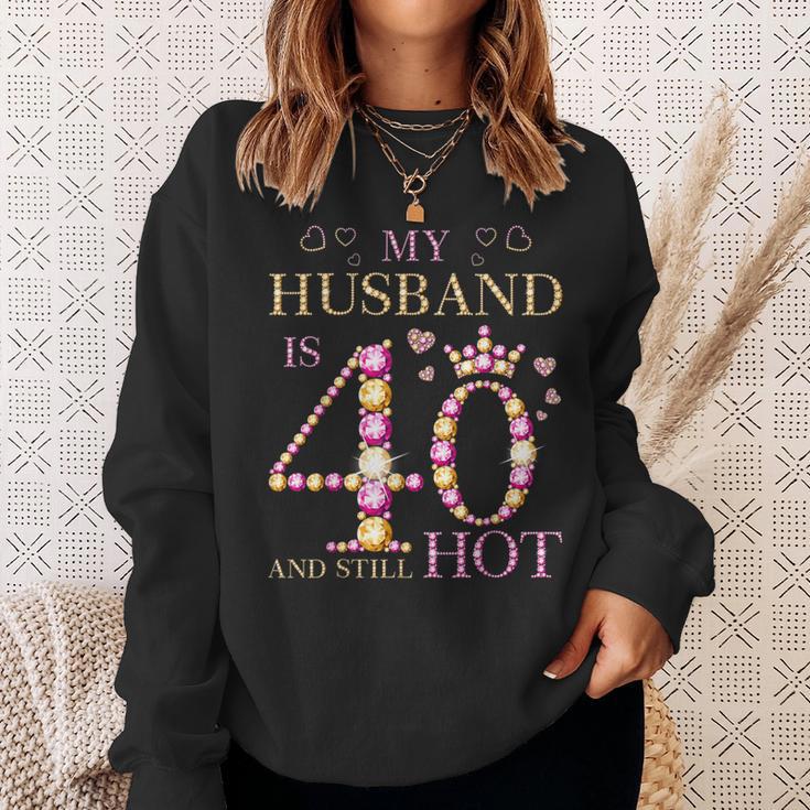 Mein Mann Ist 40 Und Immer Noch Heiß Mein Mann 40Th Birthday Cute Sweatshirt Geschenke für Sie