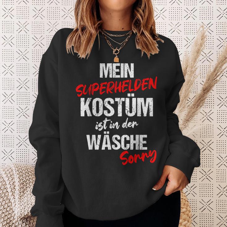 Mein Superhelden Kostüm Ist In Der Wäsche German Langu Sweatshirt Geschenke für Sie