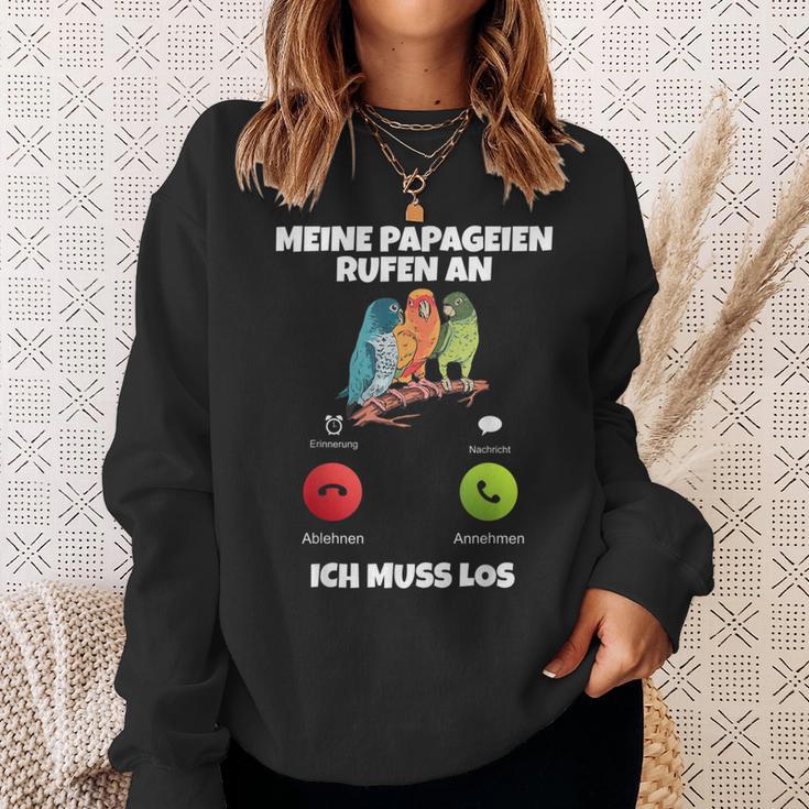 Meine Parageien Rufen An Ich Muss Los Paragei Sweatshirt Geschenke für Sie