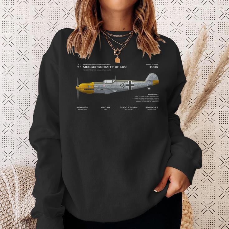 Messerschmitt Bf 109 Wwii Aeroplane Air Force Sweatshirt Geschenke für Sie