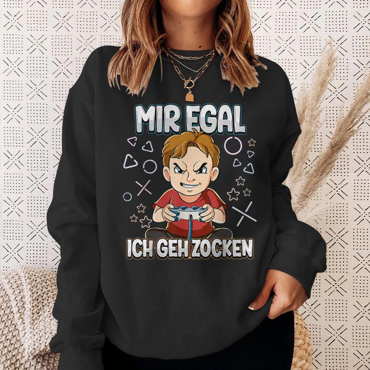 Mir Egal Ich Geh Zocken Gaming Sweatshirt Geschenke für Sie