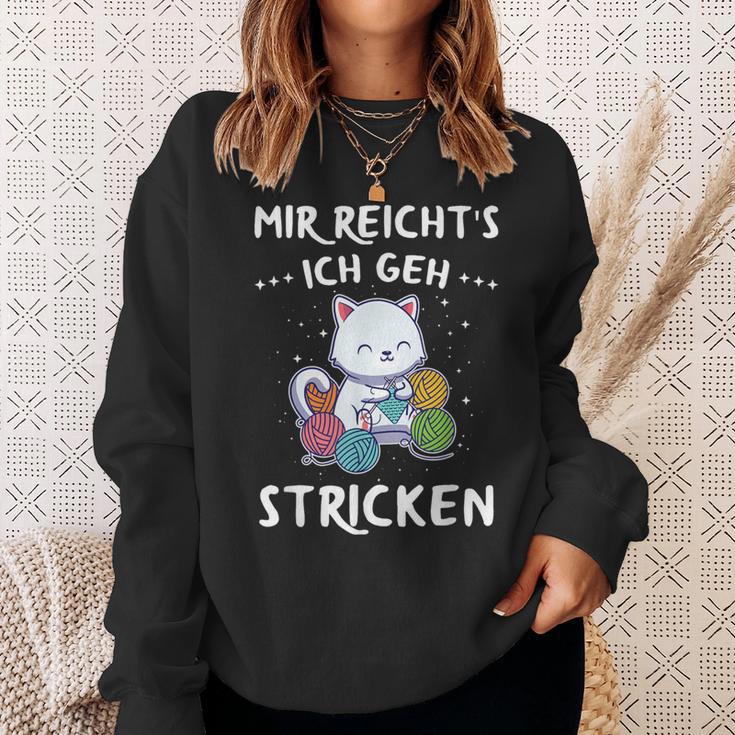 Mir Reichts Ich Geh Knitting Sewing Crochet Knitted Sweatshirt Geschenke für Sie