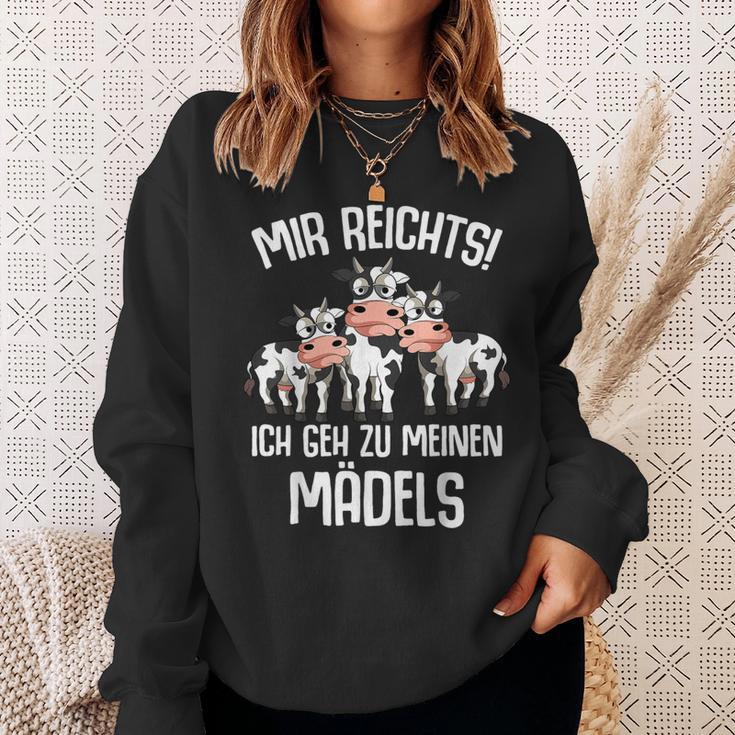 Mir Reichts Ich Geh Zu Meinen Kühen Landwirt Kühe Bauer Kuh Sweatshirt Geschenke für Sie