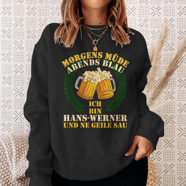 Morgens Müde Abends Blue Hans-Werner Sweatshirt Geschenke für Sie