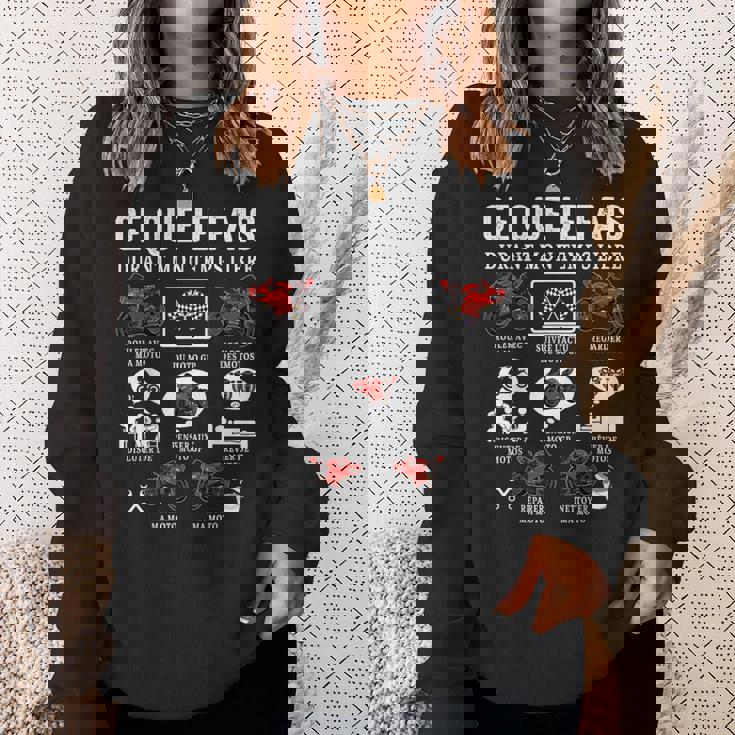 Moto Gp Courses Ce Que Je Fais Moto Gp Motard Humour Sweater e Cadeaux pour elle
