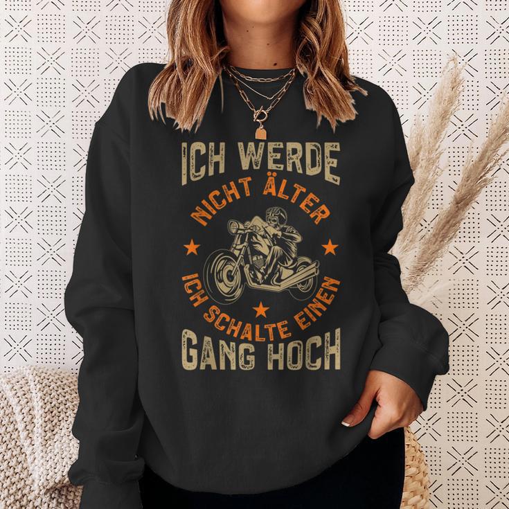 Motorcycle Ich Werde Nicht Alter Motorcycle Rider Biker Sweatshirt Geschenke für Sie