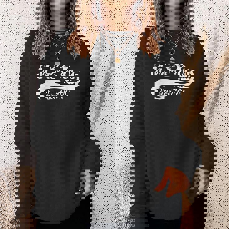 Mr And Mrs Since 1979 Wedding Date Year Celebration Graphic Sweatshirt ...