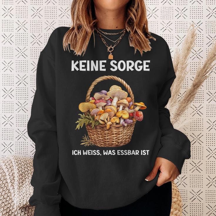 Mykologie Für Pilzsammler Ich Weiß Was Essbar Ist Sweatshirt Geschenke für Sie