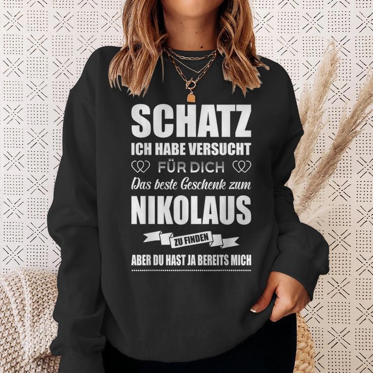 Nikolaus Für Sie Ehefrau Nikolaustag Für Him Ehemann Freund Sweatshirt Geschenke für Sie