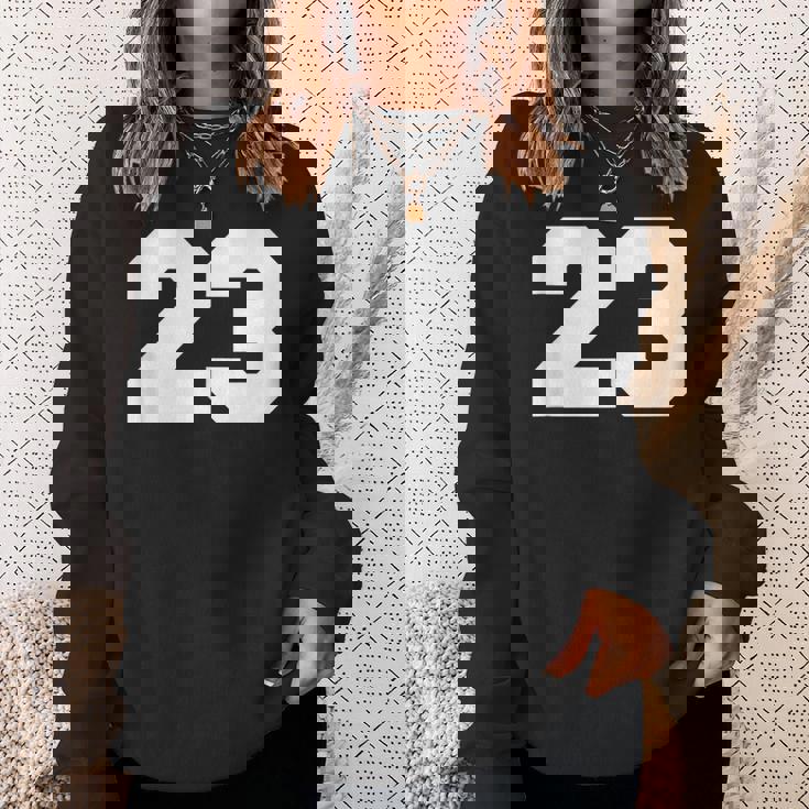 Number 23 Sports Jersey Player 23 Fan Front Printarsity Felpa Regalos para ella