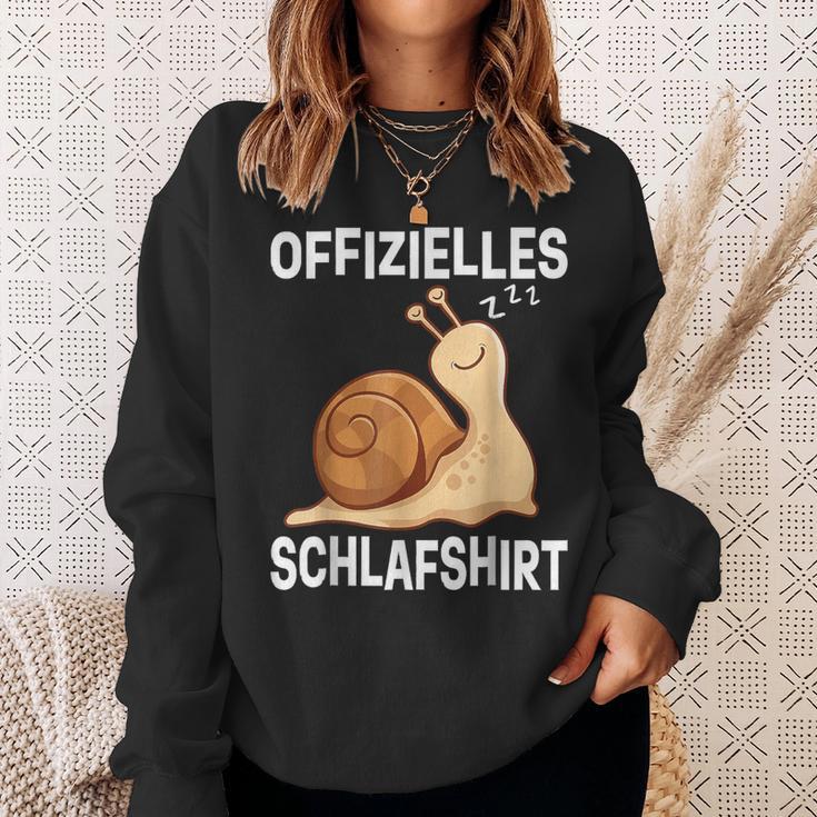 Offizieller Snail Sleep Schlafanzug Snail Late Sleeper Sweatshirt Geschenke für Sie