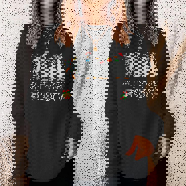 Oh It's A Jolly Holiday Christmas Penguin Xmas Penguin Lover Sweatshirt Gifts for Her Oh It's A Jolly Holiday Christmas Penguin Xmas Penguin Lover Sweatshirt Gifts for Her