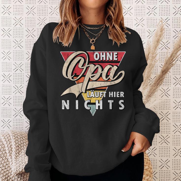 Ohne Opa Läuft Hier Nichts Bester Opa Sweatshirt Geschenke für Sie