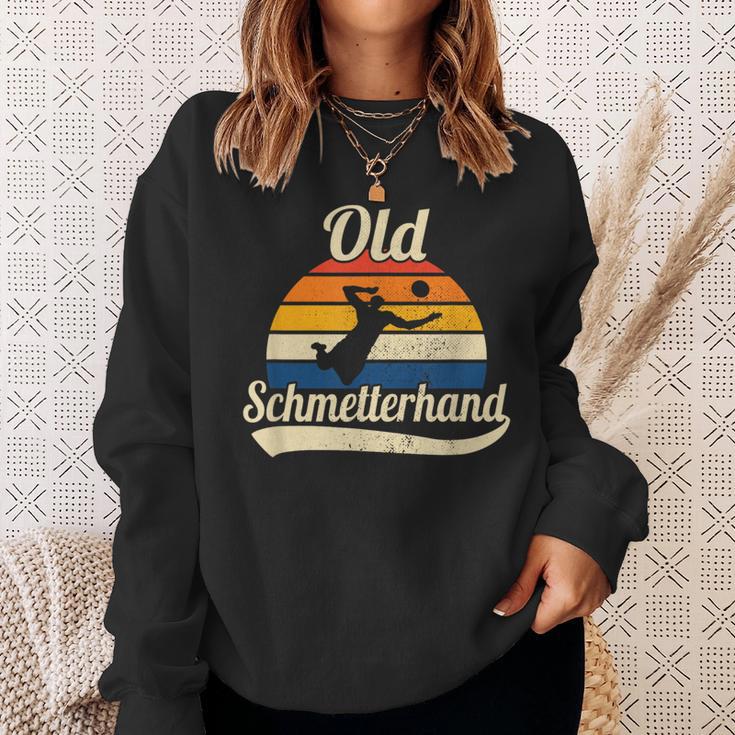 Old Butterhand Retro Beacholleleyball S Sweatshirt Geschenke für Sie