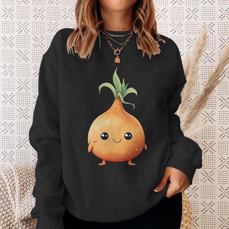 Onionegetable Gardening Onion Kawaii Sweatshirt Geschenke für Sie