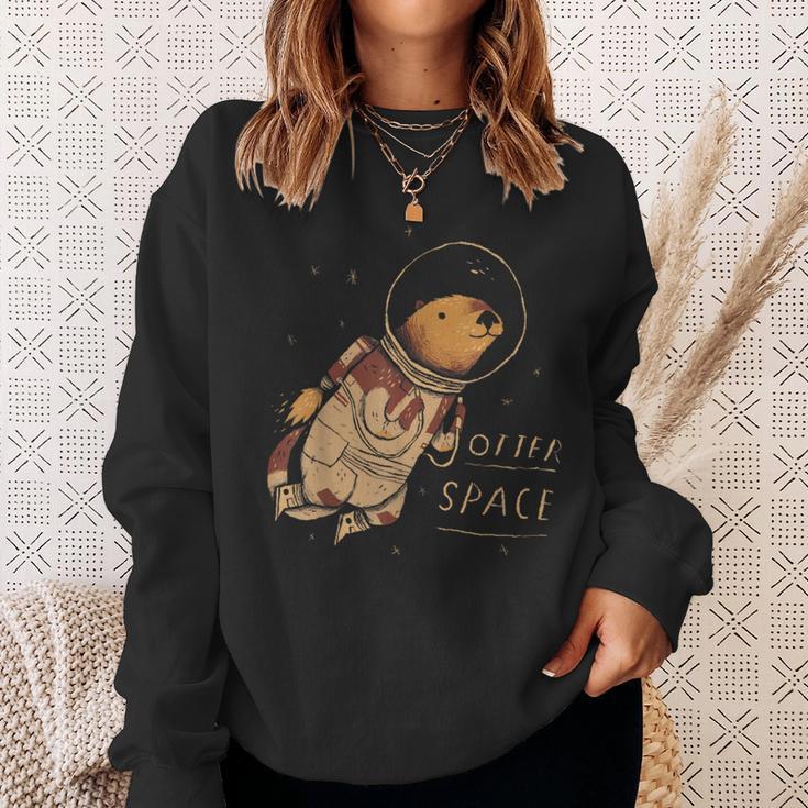 Otter Space Space Otter Otter Word Cute Otter Sweatshirt Geschenke für Sie