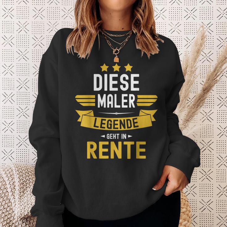 With Painter Pensioner Dese Legende Geht In Rente Sweatshirt Geschenke für Sie