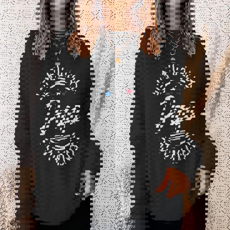 Papa Le Meilleur Du Monde Fête Des Pères Père Sweater e Cadeaux pour elle