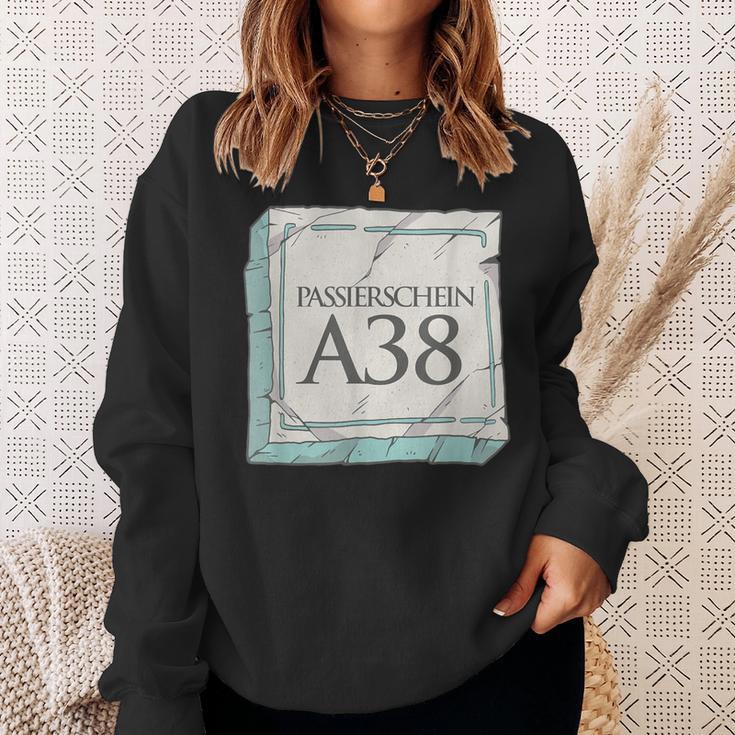 Passierschein A38 Antragsformular Sweatshirt Geschenke für Sie