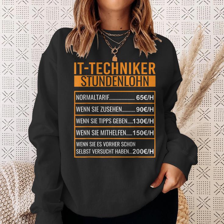 Pc Techniker Stundenlohn It Techniker Sweatshirt Geschenke für Sie