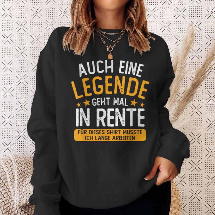 Pension Eine Legende Geht In Rente Rentner 2023 Sweatshirt Geschenke für Sie