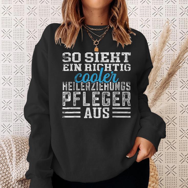 Pfleger So Ssieht Ein Richtig Cooler Healing Training Care Sweatshirt Geschenke für Sie