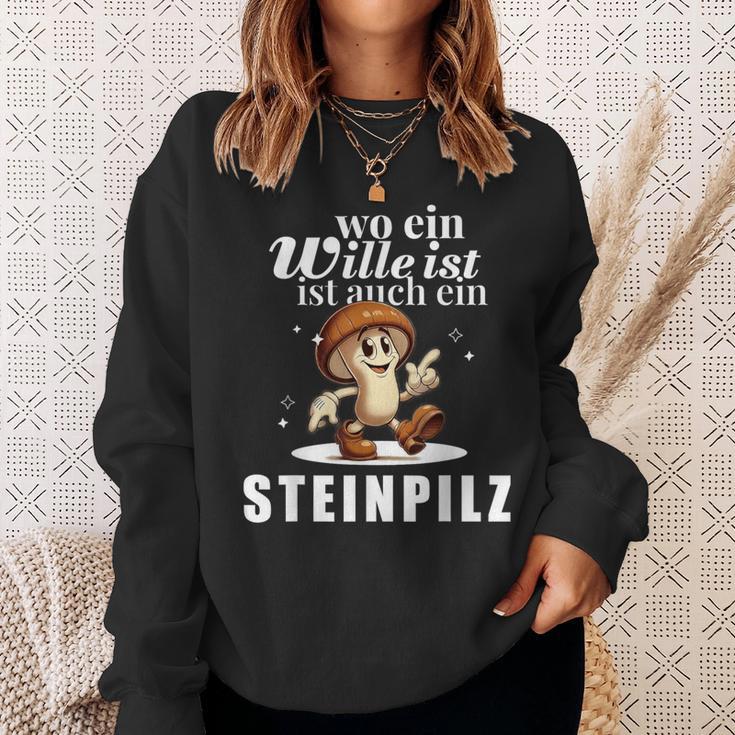 Pilzsammler Pilzsaison Pilze Sammeln Lustiges Steinpilz Sweatshirt Geschenke für Sie