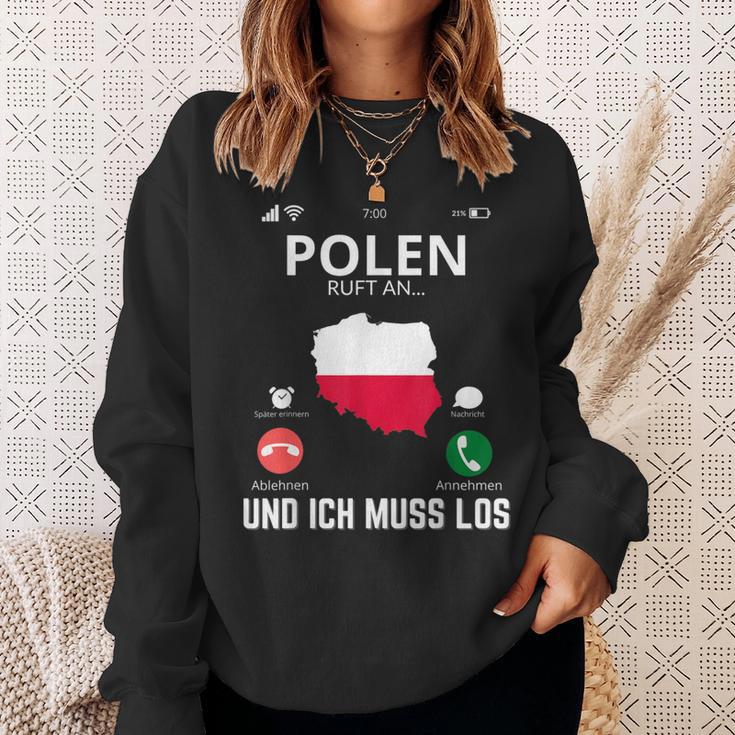 Polen Calls And I Must Go Poland Flag Sweatshirt Geschenke für Sie