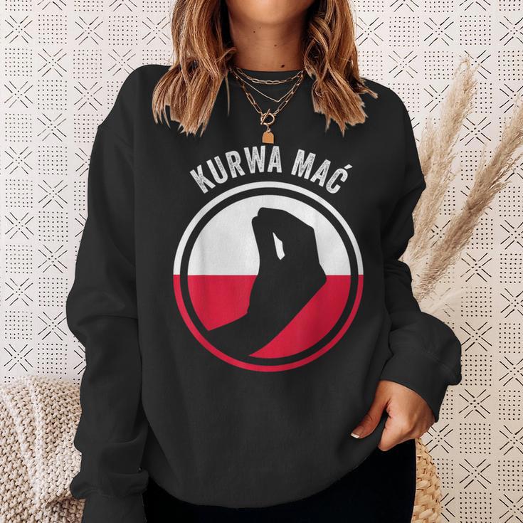 Polska Kurwa Pole Polish Flag Sweatshirt Geschenke für Sie