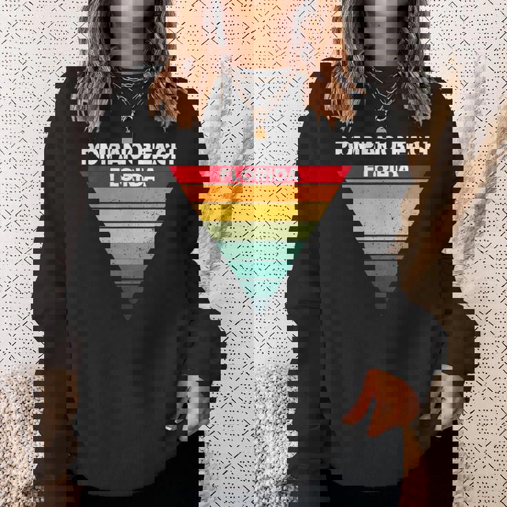 Pompano Beach Floridaille Natale De L'océan Atlantique État D'origine Sweater e Cadeaux pour elle