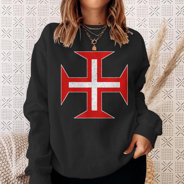 Portuguese Cross Of The Order Of Christ Cross Portugal Sweatshirt Geschenke für Sie