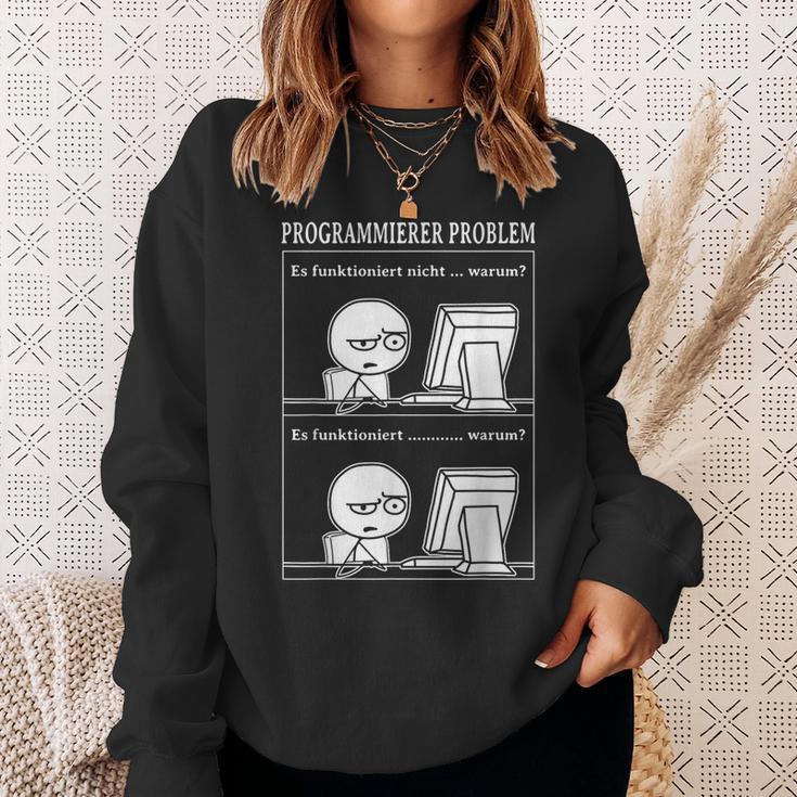 Programmer Problem Es Works Computer Nerd Sweatshirt Geschenke für Sie