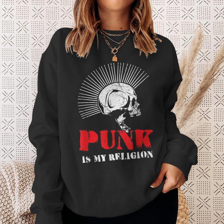 Punk Is My Religion I Punk & Anarchy For Punk Rock Sweatshirt Geschenke für Sie