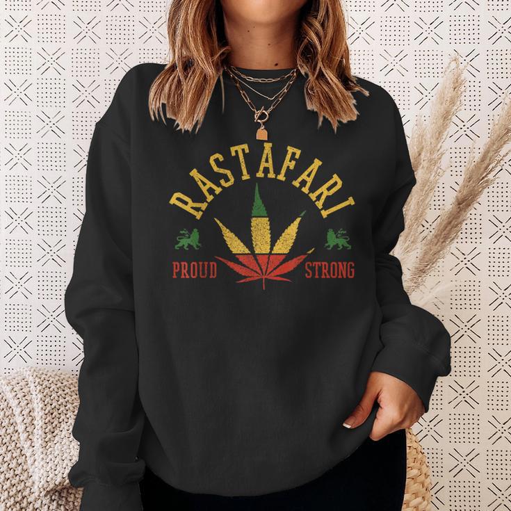 Rastafari Lion Of Judah Ganja Cannabis Gras Rasta Reggae Sweatshirt Geschenke für Sie