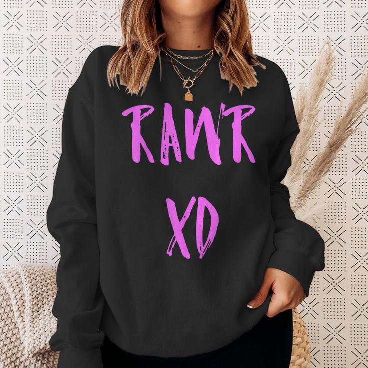 Rawr Emo Xd Scenester Scene Kid Sweatshirt Geschenke für Sie