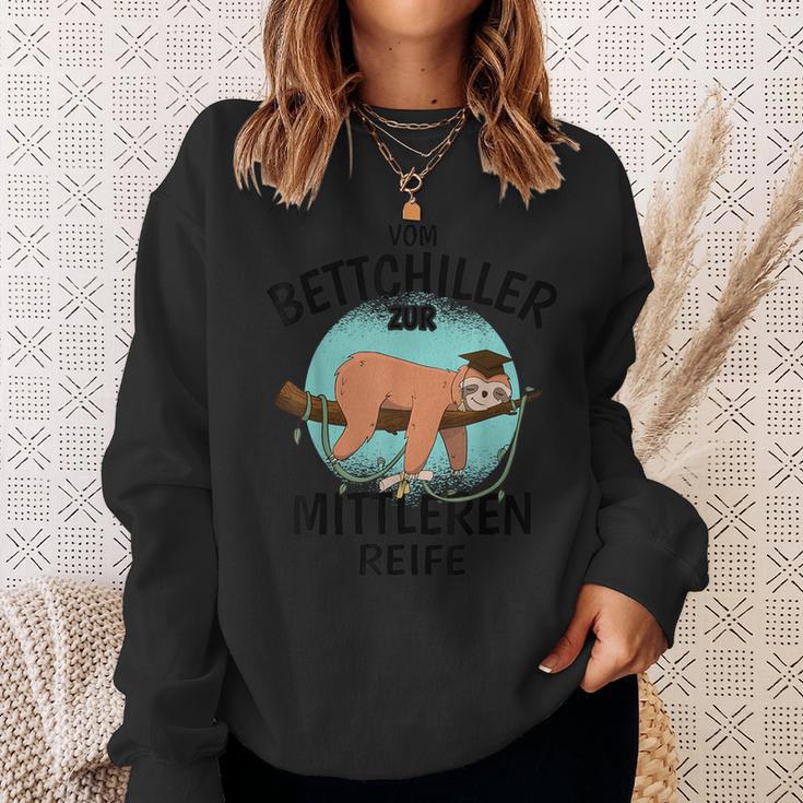 Realschulabschlussom Bettchiller Zur Mitteren Mature Gray Sweatshirt Geschenke für Sie