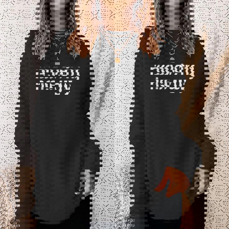 Recovering Nice Guy Zesty Gym Meme Workout Sweatshirt Gifts for Her