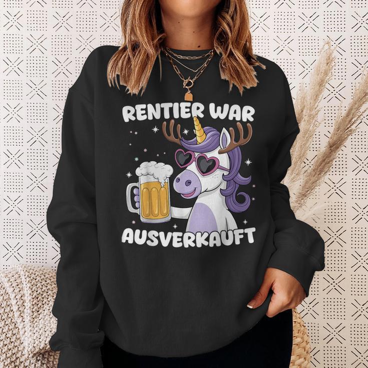 Reindeer War Ausverkauft Christmas Unicorn Sweatshirt Geschenke für Sie