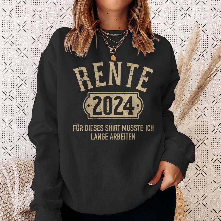 Rente 2024 Für Diese Musste Ich Lange Arbeiten Rentner Sweatshirt Geschenke für Sie