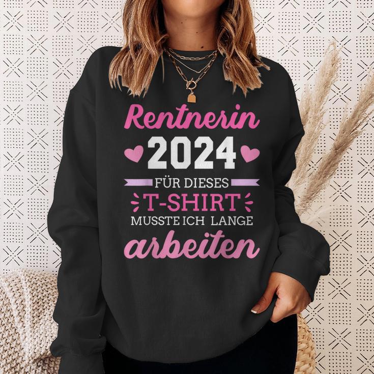 Rentnerin 2024 Dieses Musste Lange Arbeiten Rente Retirement Sweatshirt Geschenke für Sie