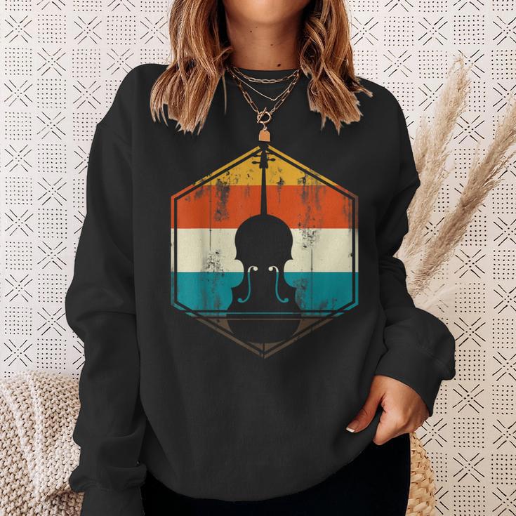 Retro Cello Sweatshirt Geschenke für Sie