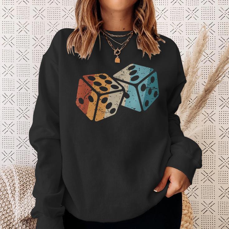 Retro Dice Gameintage Dice Sweatshirt Geschenke für Sie