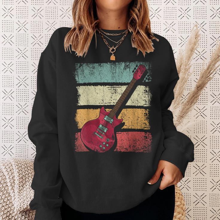 Retro Guitar Sweatshirt Geschenke für Sie