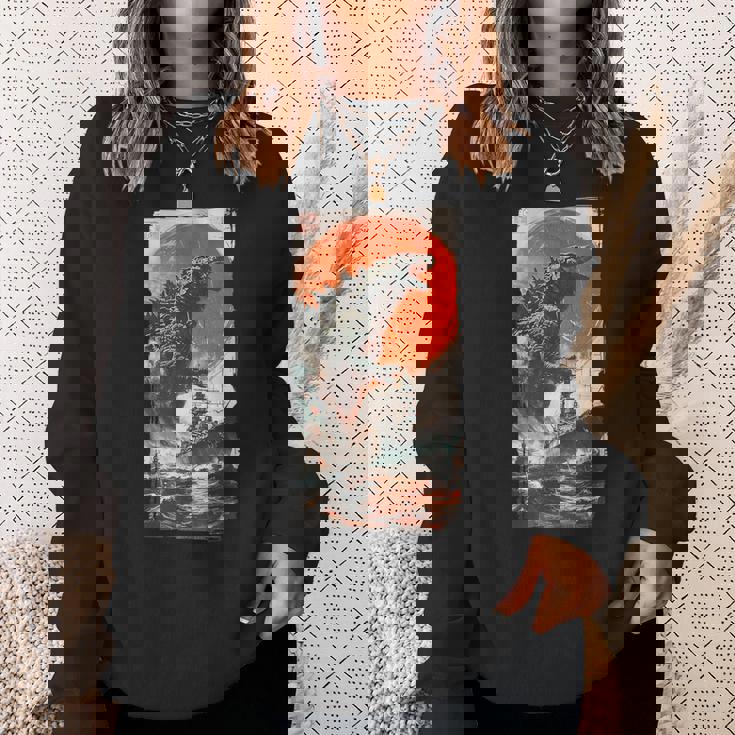 Retro Japanese Legendary Rare Kaiju Sweatshirt Gifts for Her